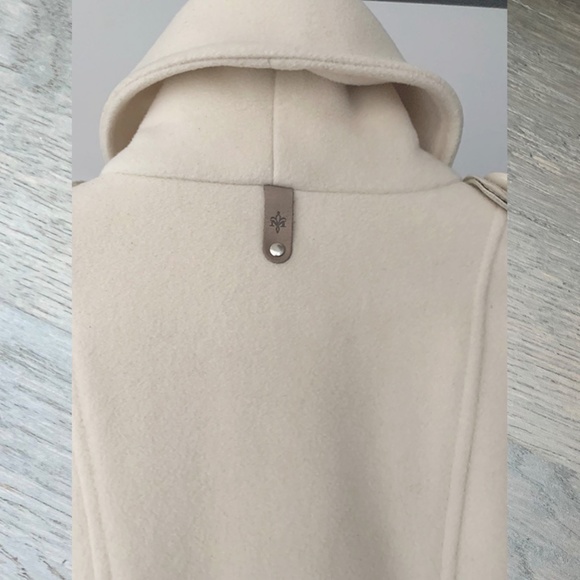 Mackage | Wool Cashmere Peacoat Coat with Leather Trims - Picture 6 of 16